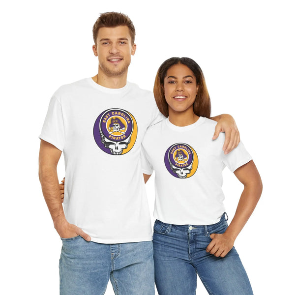 East Carolina University Pirates Grateful Dead Tee Printify
